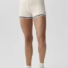 Jerséu de tenis corto — Marfil/Azul marino