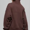 Jerséu Hazy con cuello alto - Brownstone