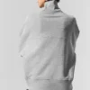 Jerséu Hazy con cuello alto - Gris jaspeado deportivo oscuro