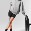 Jerséu Hazy con cuello alto - Gris jaspeado deportivo oscuro