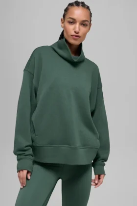 Jerséu Hazy con cuello alto - Verde trébol