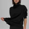 Jerséu Hazy de cuello alto - Negro