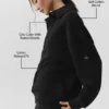 Jerséu Henley de manga larga Take It Easy - Negro