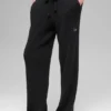 Jerséu High-Waist de pierna ancha - Negro