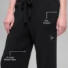 Jerséu High-Waist de pierna ancha - Negro