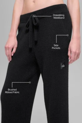 Jerséu High-Waist de pierna ancha – Negro