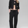 Jerséu High-Waist de pierna ancha - Negro