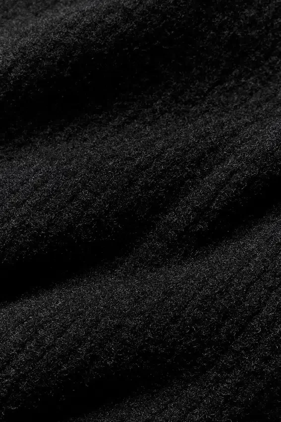 Jerséu High-Waist de pierna ancha - Negro