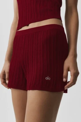 Jerséu High-Waist de punto Sunlit – Rojo «Summer Romance»
