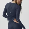 Jerséu Sunlit Cardigan - Azul marino