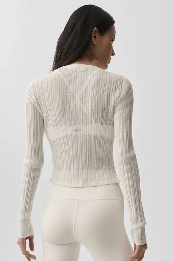 Jerséu Sunlit Cardigan - Marfil