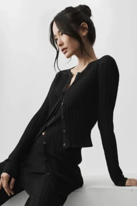 Jerséu Sunlit Cardigan - Negro