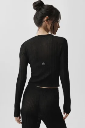 Jerséu Sunlit Cardigan – Negro