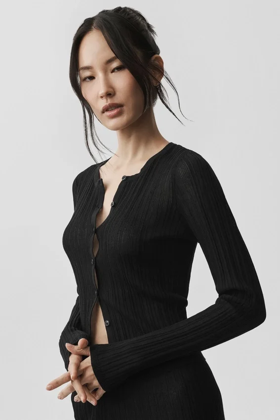 Jerséu Sunlit Cardigan - Negro