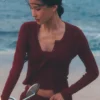 Jerséu Sunlit Cardigan - Rojo Summer Romance