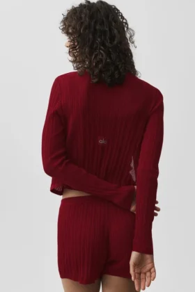 Jerséu Sunlit Cardigan – Rojo Summer Romance