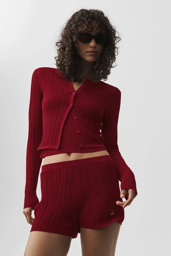 Jerséu Sunlit Cardigan - Rojo Summer Romance