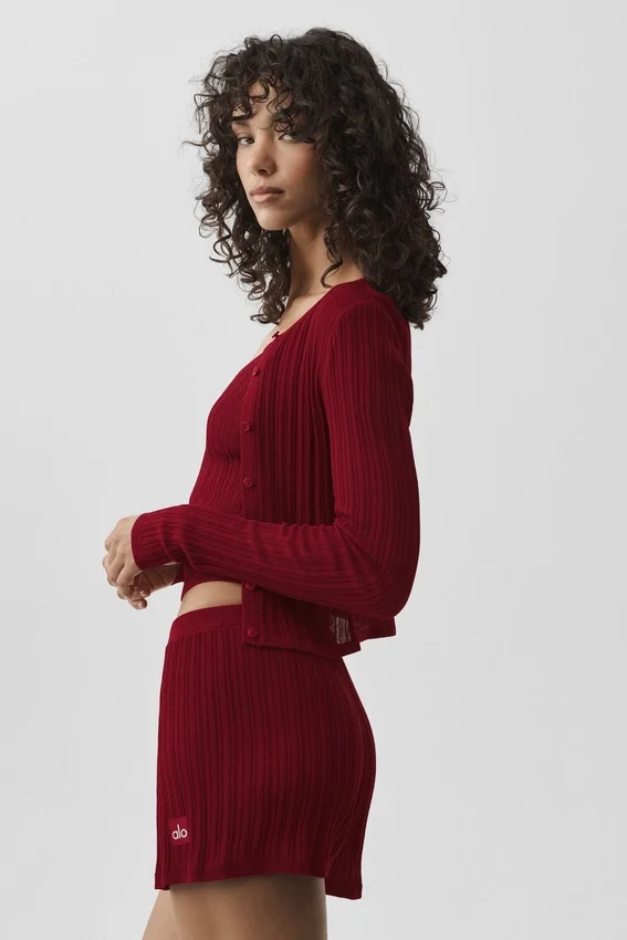 Jerséu Sunlit Cardigan - Rojo Summer Romance