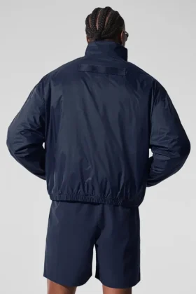Jerséu tipo suéter Latitude Light Weight con media cremallera – Azul marino