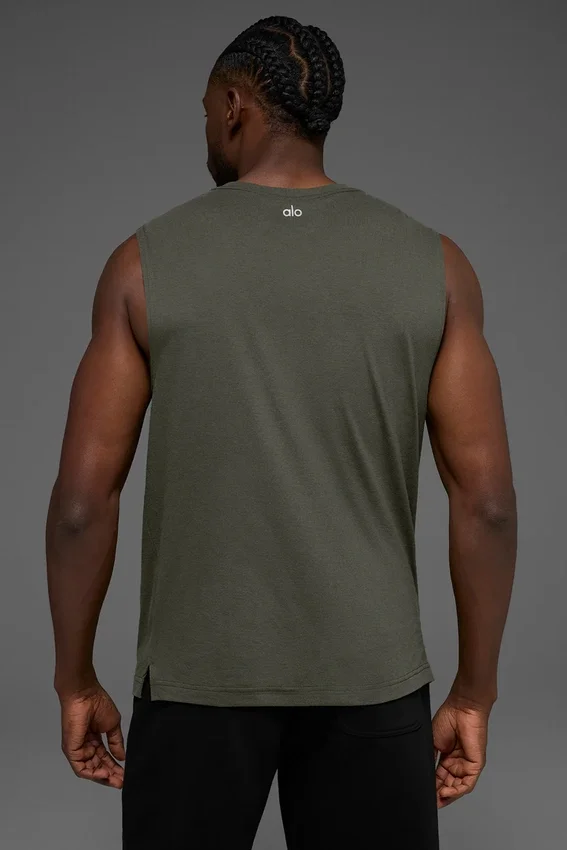 La camiseta de tirantes Triumph Muscle - Verde sigiloso