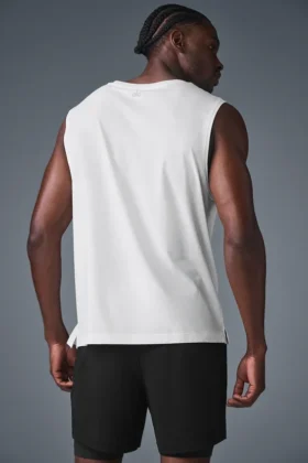 La camiseta sin mangas Triumph Muscle — Blanca