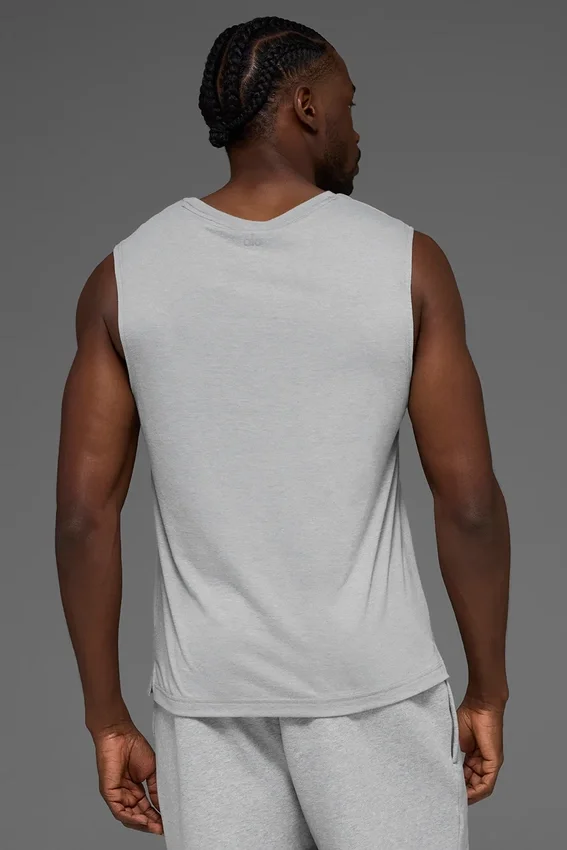 La camiseta sin mangas Triumph Muscle — Gris jaspeado deportivo