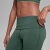 Leggings acampanados con cintura doblable Alo Softsculpt - Verde trébol