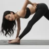 Leggings Airbrush de talle medio y largo 7/8 - Negro