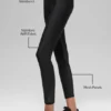Leggings Airlift Rebel de cintura High-Waist y 7/8 - Negro