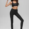 Leggings Airlift Rebel de cintura High-Waist y 7/8 - Negro