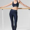 Leggings de cintura alta con estribos Airlift Mesh Darling — Azul marino