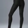 Leggings de cintura alta de la línea Airlift Mesh - Negro