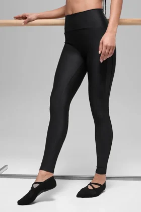 Leggings de malla High-Waist Airlift Infatuation - Negro