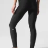 Leggings Divine High-Waist Airlift con malla - Negro