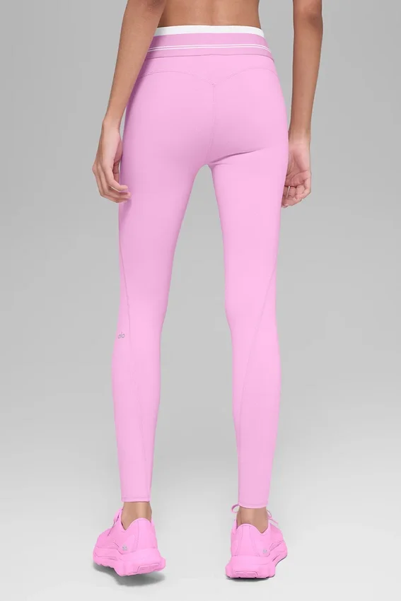 Leggings High-Waist 7/8 «Better Together» — Rosa Candy Heart/Blanco