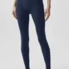 Leggings High-Waist Airbrush 7/8 «Better Together» - Azul marino/Blanco