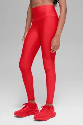 Leggings High-Waist Airlift Winter Warm — Rojo brillante