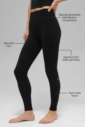 Leggings High-Waist Alo Softsculpt – Negro