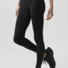 Leggings High-Waist «Amp It Up» de la línea Softsculpt de Alo — Negro