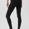 Leggings High-Waist «Amp It Up» de la línea Softsculpt de Alo — Negro