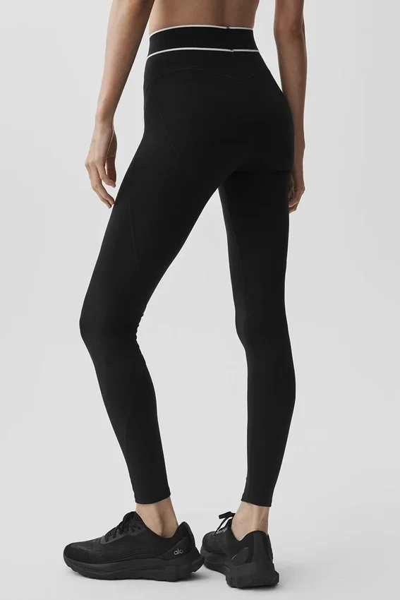 Leggings High-Waist «Amp It Up» de la línea Softsculpt de Alo — Negro