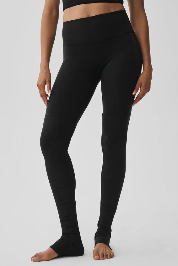 Leggings «High-Waist Goddess Legging» de Airbrush - Negro