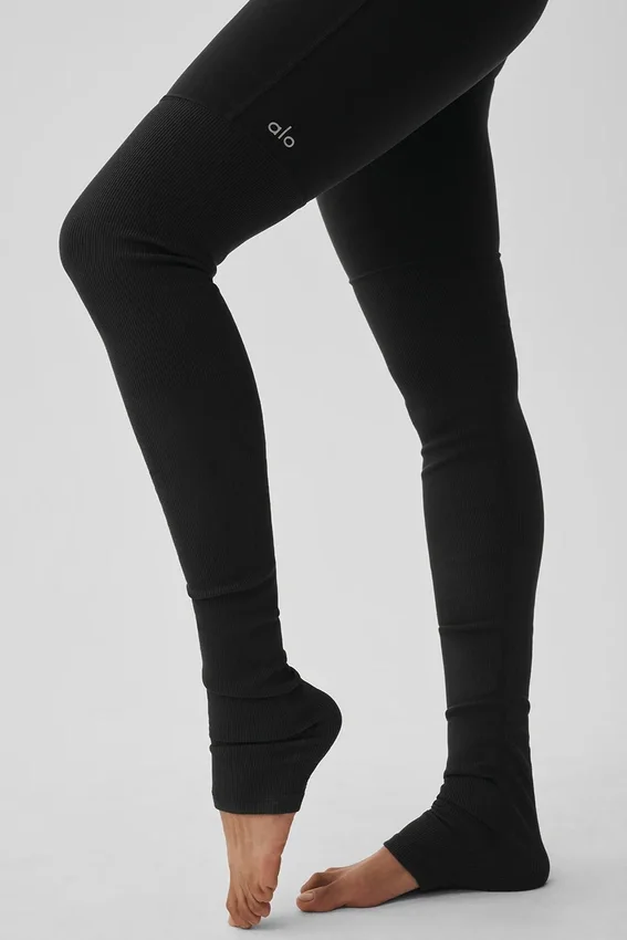 Leggings «High-Waist Goddess Legging» de Airbrush - Negro