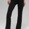 Leggings High-Waist y corte acampanado 7/8 Alo Softsculpt - Negro