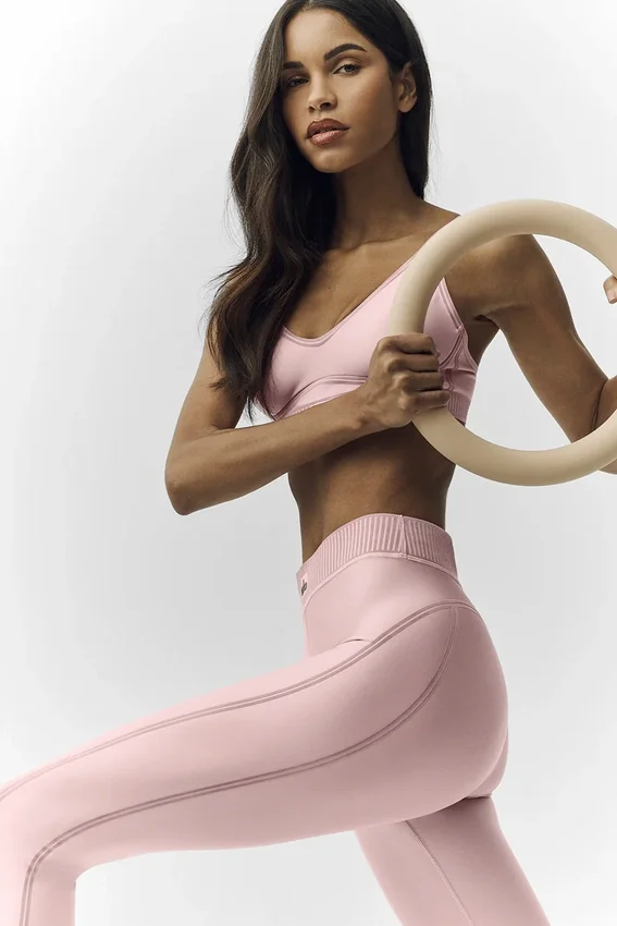 Leggings Mirage 7/8 de la línea Airlift - Rosa champán