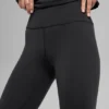 Leggings «Nocturne» de cintura alta y abrigo invernal de Airbrush - Negro