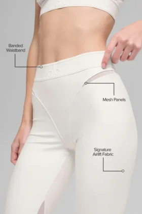 Leggings Rebel High-Waist 7/8 de Airlift – Marfil