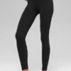 Leggings sin costuras High-Waist con ribete bicolor - Negro