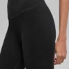 Leggings sin costuras High-Waist con ribete bicolor - Negro