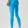 Leggings Superset High-Waist 7/8 Alo Softsculpt - Azul celeste